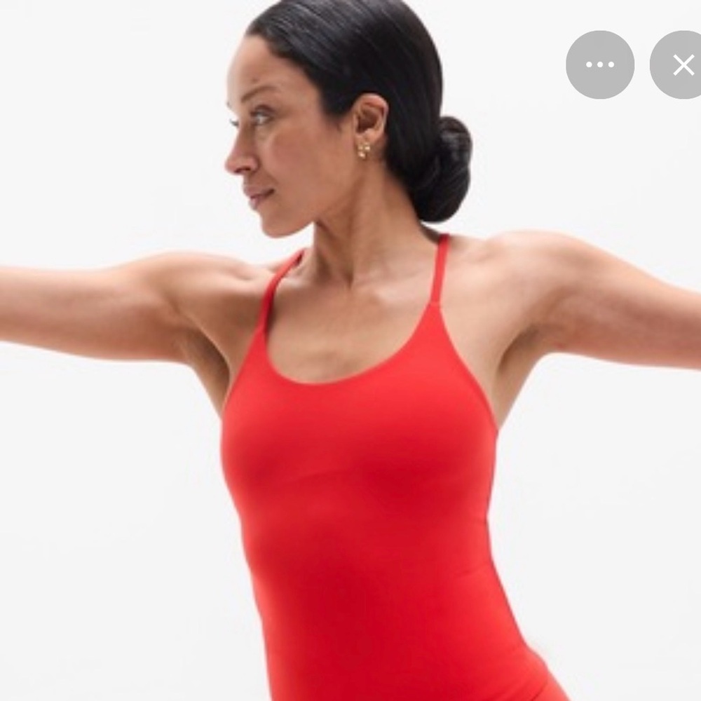 Athleta Red Strappy Tank Top